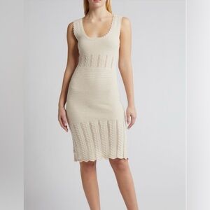 French Connection Cream Midi Dress